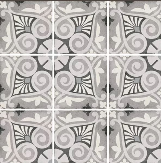 ART NOUV OPERA GREY Płytka gresowa 20x20 szary mix mat