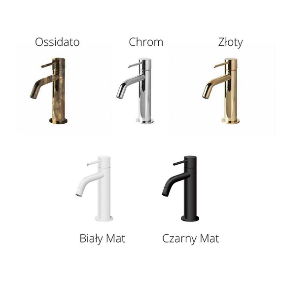 SIENA CHROM Bateria umywalkowa stojąca chrom