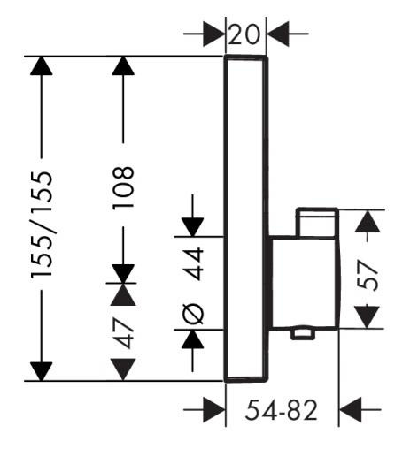SHOWER SELECT Bateria termostatyczna chrom