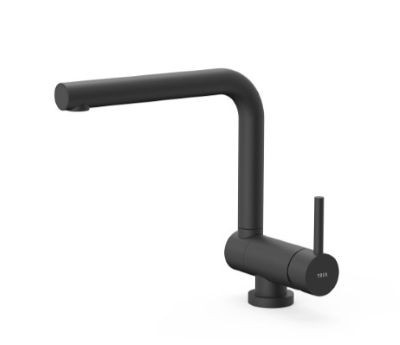 TRES Kuchenna bateria jednouchwytowa, czarny mat