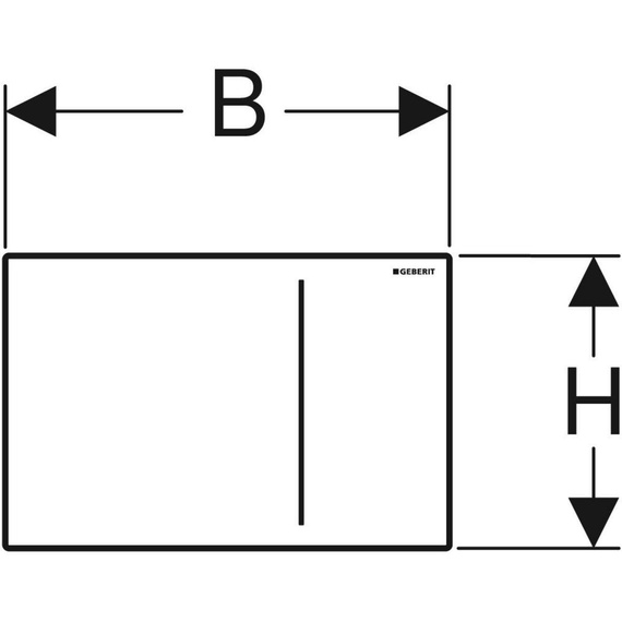 SIGMA 70 Płytka spłukująca do WC 15.8x24 stal szczotkowana