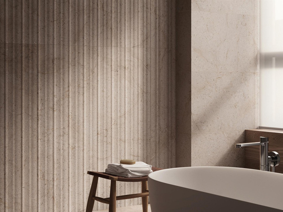 LINE DORCIA ACERO Płytka ceramiczna 59.6x150 beżowa 12.5mm