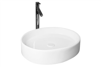 LEVEL EMPORIO 55 Umywalka nablatowa 46.1x55.3 biała