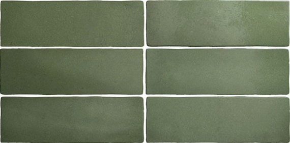MAGMA MALACHITE Płytka ceramiczna 6.5x20 zielona mat