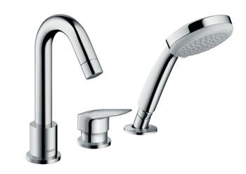 LOGIS Bateria wannowo-natryskowa 3-otworowa chrom