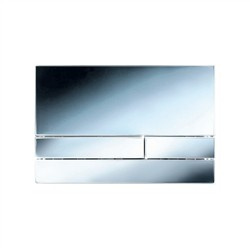 BUTTON03 Płytka spłukująca do WC 16.8x25.5 chrom połysk