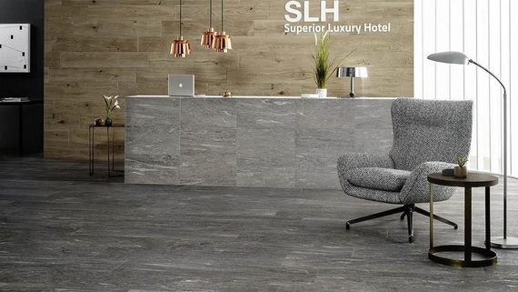 PIETRA DI VALS GREIGO Płytka gresowa 60x60 szara mat 10mm