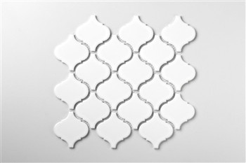 ARABESKA DUŻA Mozaika 25.2x27.5 biała połysk