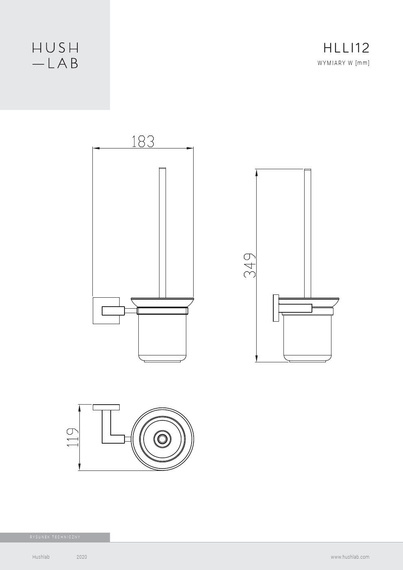 LUKKA Szczotka do WC chrom
