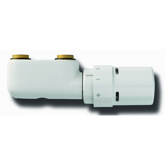 Kompaktowy zawór z głowicą biały