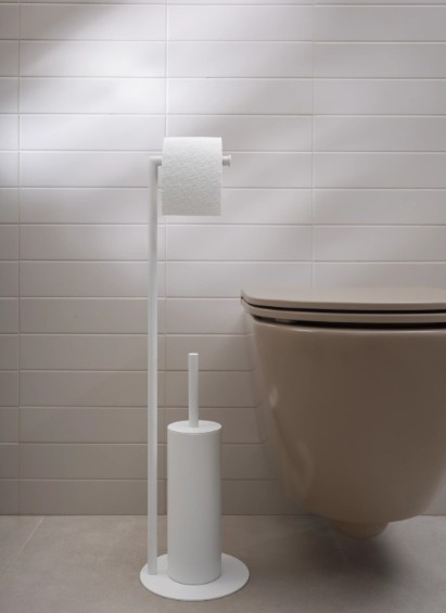 TORIA Szczotka do WC z uchwytem na papier