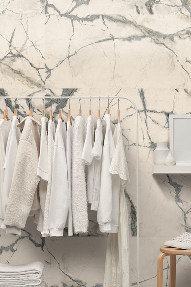 THE ROOM INV WH6 12 Płytka gresowa 60x120 biała mat