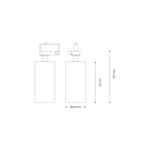 TRACKER BEAUTY Oprawa do szynoprzewodu czarna