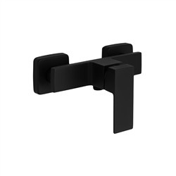 PIATTO BLACK Bateria natryskowa natynkowa czarna mat	