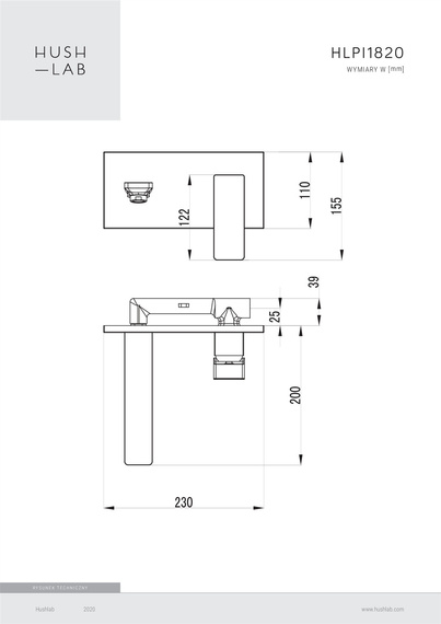 PIATTO Bateria umywalkowa podtynkowa chrom