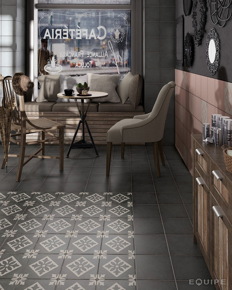 ART NOUV PADUA BLACK Płytka gresowa 20x20 mat