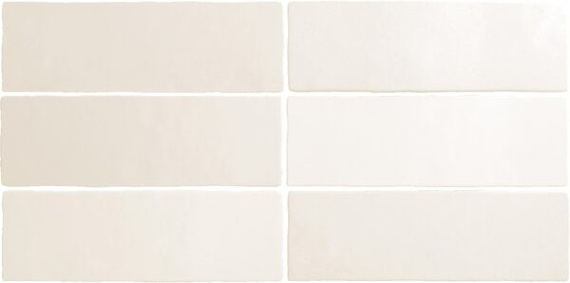 MAGMA WHITE Płytka ceramiczna 6.5x20 biała mat