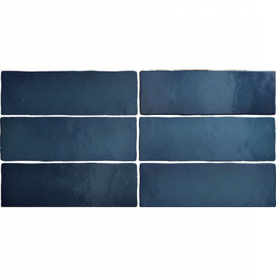 MAGMA SEA BLUE Płytka ceramiczna 6.5x20 niebieska mat