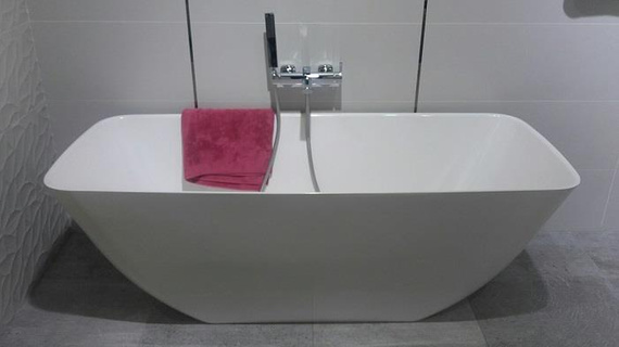 LEON Wanna prostokątna 74.5X170 cm biała