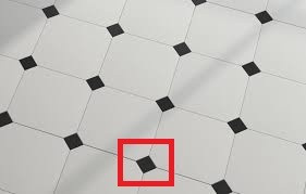 TACO FOUR BLACK Płytka gresowa 3.8x3.8 czarna mat 8mm