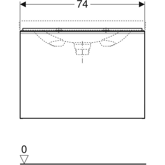 ACANTO Szafka podumywalkowa 67.6x75 biała