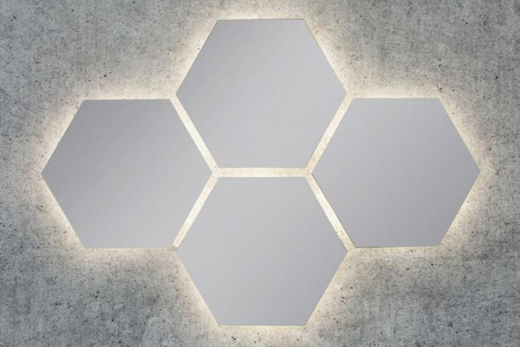 MAJA Lustro z podświetleniem LED 35x40