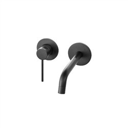 SIENA BLACK Bateria umywalkowa podtynkowa czarny mat