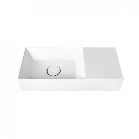 SMALL 55 Umywalka wisząca 25x55 biała z otworem