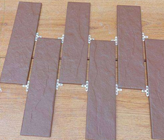 BRĄZ 2 Płytka klinkierowa 6.5x24.5 brązowa struktura 6.5mm