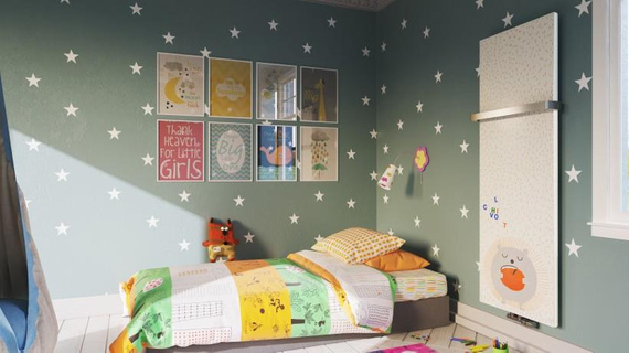 CASE SLIM Grzejnik pionowy 52x181 MBC Metallic Black