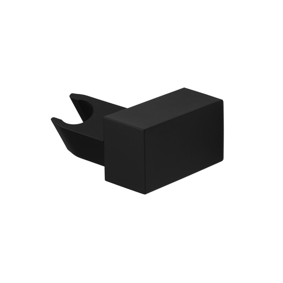 PIATTO BLACK Uchwyt prysznicowy czarny mat