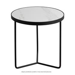 MOCCATE S ORO Stolik z blatem z płytki 60x50 złoty