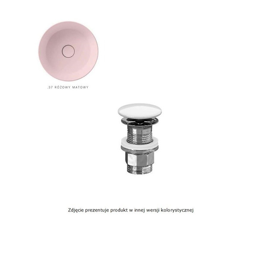 SLIM Korek umywalkowy click-clack rose matt