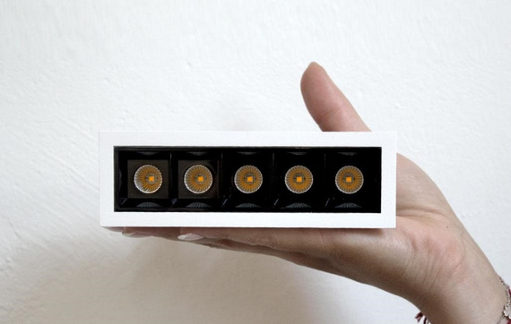 SHY GUY Oprawa wpuszczana biało-czarna 3000K