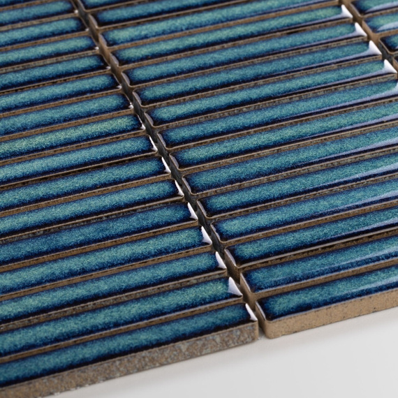 STICK ADRIATYK Mozaika ceramiczna 25.4x28.4 niebieska połysk