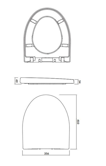 PARVA Deska 35.6x40 cm biała