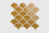 FLABELLUM AMBER Mozaika ceramiczna 28.5x29 złota połysk