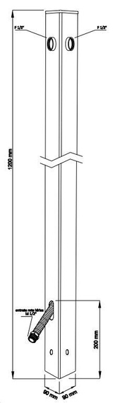 AQUAPOINT TOTEM Punkt poboru wody czarny