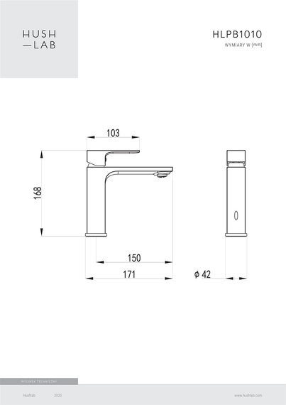 PIATTO BLACK Bateria umywalkowa stojąca czarny mat