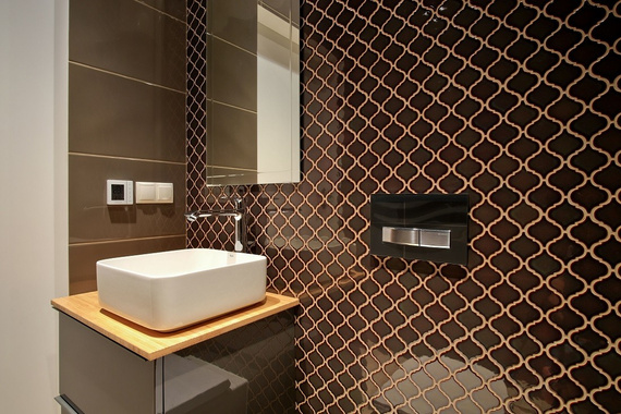 ARABESKA ŚREDNIA Mozaika ceramiczna 24.5x29.3 szara mat