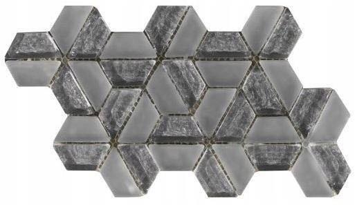 EVOKE FORM SILVER Mozaika szklana 14.8x25.7