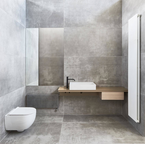 FAT VERTICAL Grzejnik pionowy 34.2x185 S005 biały mat