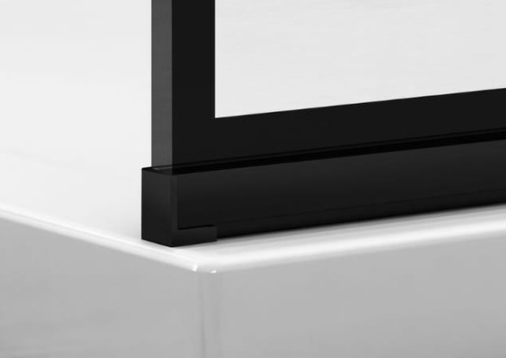 WALK-IN EASY Ścianka wolnostojąca 140x200 czarny mat