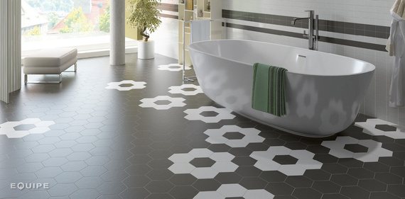 HEXATILE BLANCO MATE Płytka gresowa 17.5x20 biały mat