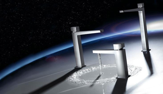 SLIM-TRES Bateria umywalkowa z korkiem automatycznym chrom