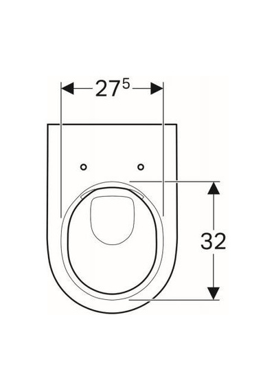 ACANTO Miska wisząca 35x51 biała