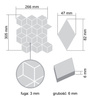 DIAMOND ART DECO Mozaika ceramiczna 26.6x30.5 mat 6mm