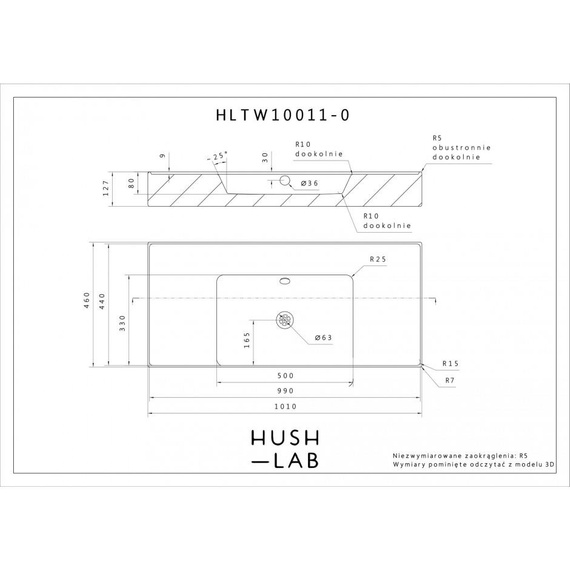 INLOVE 46X81 Umywalka wisząca 46x81 biała