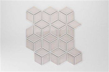 DIAMOND GREY STAR Mozaika ceramiczna 26.6x30.5 szary połysk