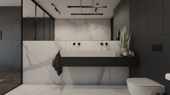 MARMI GRIGIO UNO XS Płytka gresowa 60x120 biała mat 9mm